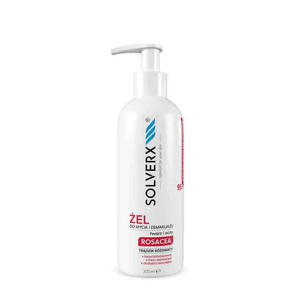 Solverx Rosacea Rensende Skum til Hud med Rosacea, 200 ml