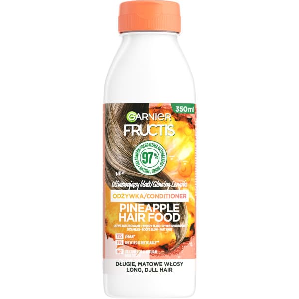 Garnier Fructis Ananas Hårinpackning - För mjukt och matt hår, 350ml