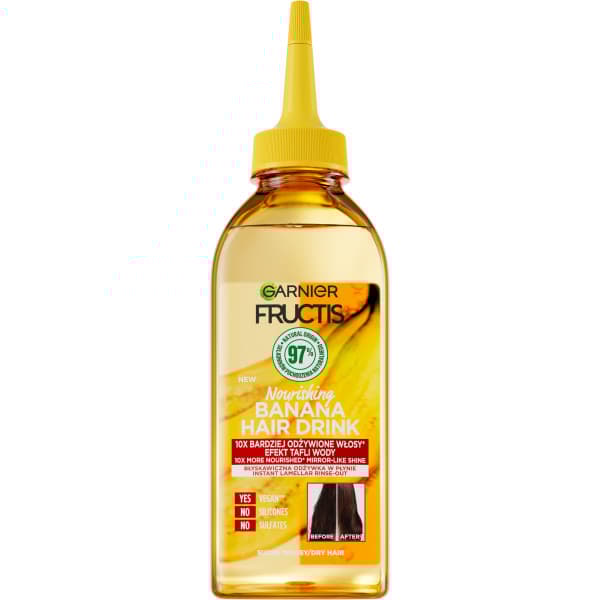 Garnier Fructis Näringsgivande Banan Balsam för Torrt Hår, 200ml