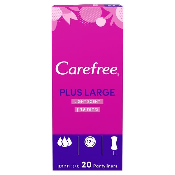 Carefree Plus Large Trosskydd Lätt Doft, 20 st