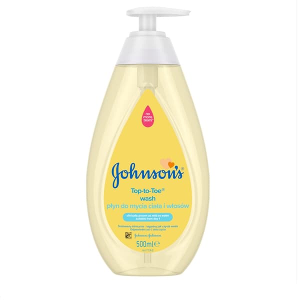 Johnson & Johnson Allt-i-ett Kroppsvård och Schampo, 500ml