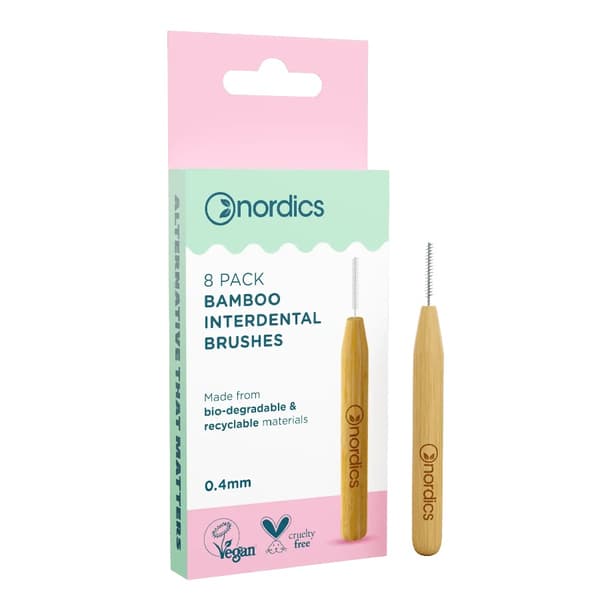 Skandinaviska Bambu Mellanrumsborstar 0.4mm, 8 stycken