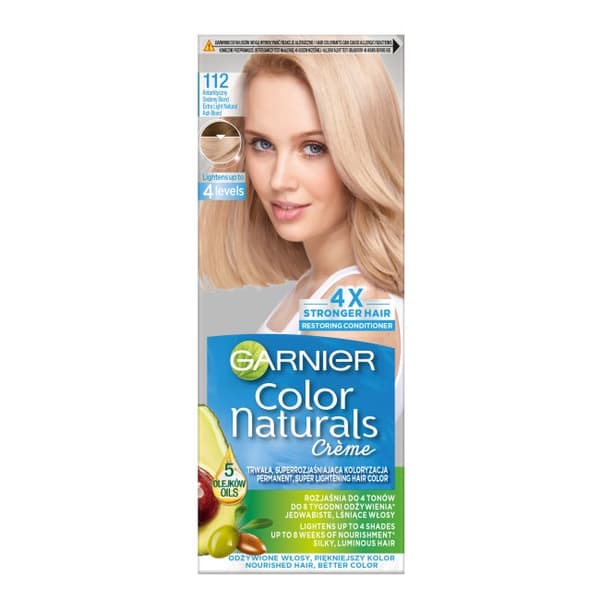 Garnier Farver Naturals Creme Hårfarve 112 Arktisk Sølvblond