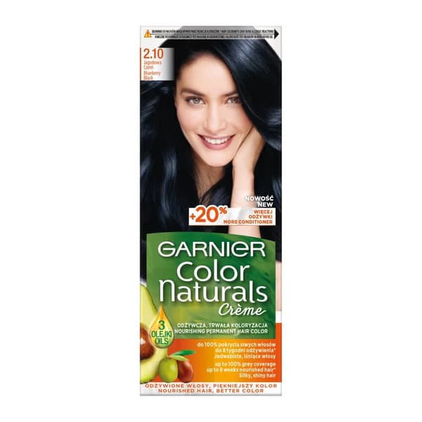 Garnier Color Naturals Hårfarvecreme 2.10 Solbær Sort