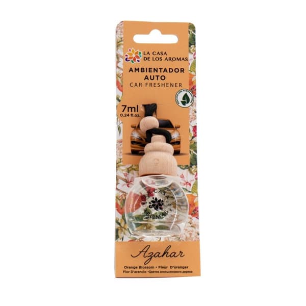 La Casa de los Aromas Auton Ilmanraikastin, Appelsiininkukka, 7ml:/Appelsiinikukka Auton Ilmanraikastin, 7ml