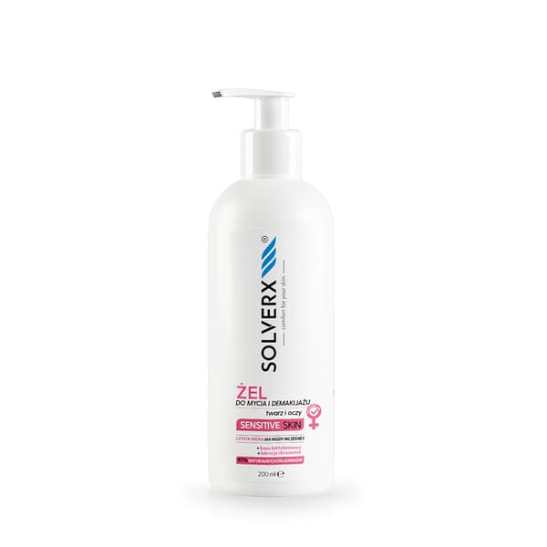 Herkälle iho Solvo Sensitive Skin for Women Puhdistusgeeli ja meikinpoistoaine, 200 ml