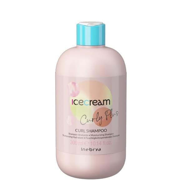 Inebrya Jäätelö Curly Plus Hiustenhoitosampoo Kiharoille, 300ml