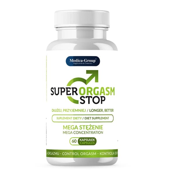 Super Orgasm Stop - Tehokas ennenaikaisen siemensyöksyn hallinta, 60 kapselia