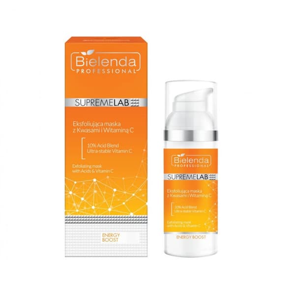 Bielenda SupremeLab Energy Boost Kuoriva Naamio AHA-hapoilla ja C-vitamiinilla, 50g