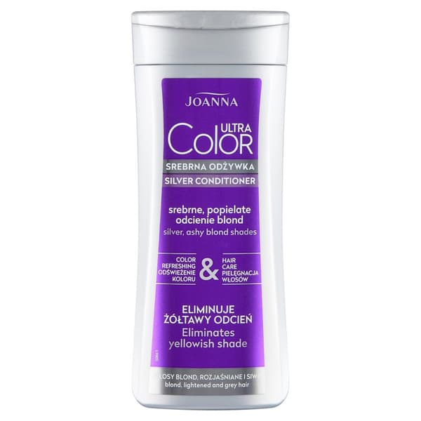 Joanna Ultra Farve Sølv Balsam til Hår - Sølv Askeblonde Nuancer, 200g