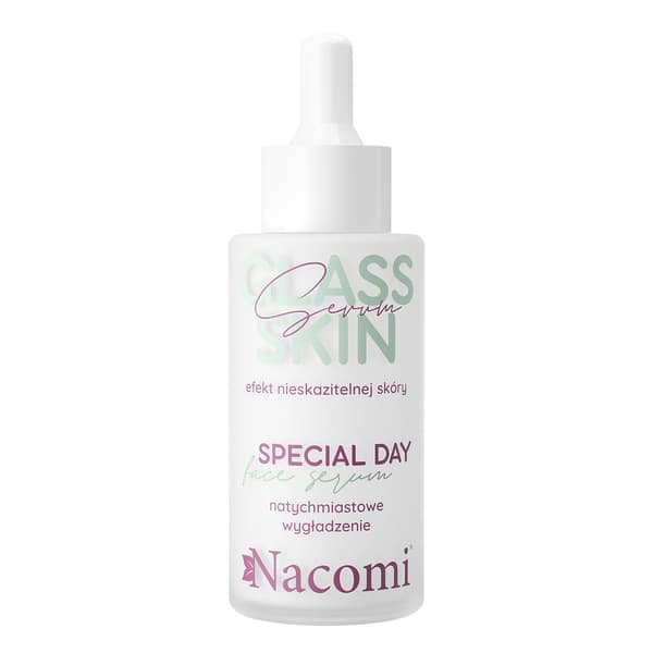 Nacomi Glas Hudserum för Ansikte - Främja Naturlig Skönhet, 40ml.