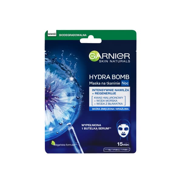Garnier Hydra Bomb Natmaske med Kornblomstvand, 28g