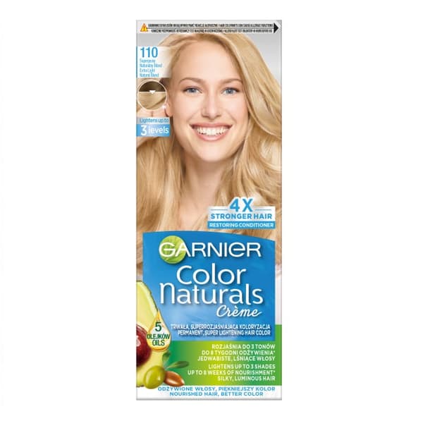 Garnier Color Naturals Creme Hårfarve 110 Super Lys Naturlig Blond
