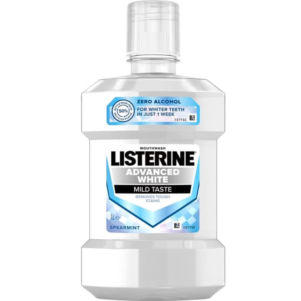 Listerine Tehokas Valkoisen hoito Suuvesi, 1000ml