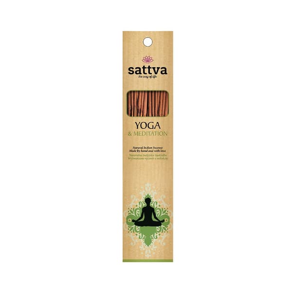 Sattva Luonnollinen Intialainen suitsuke - Jooga & Meditaatio Avainsanat: Rentoutuminen, Hengellisyys, Energian Puhdistus.