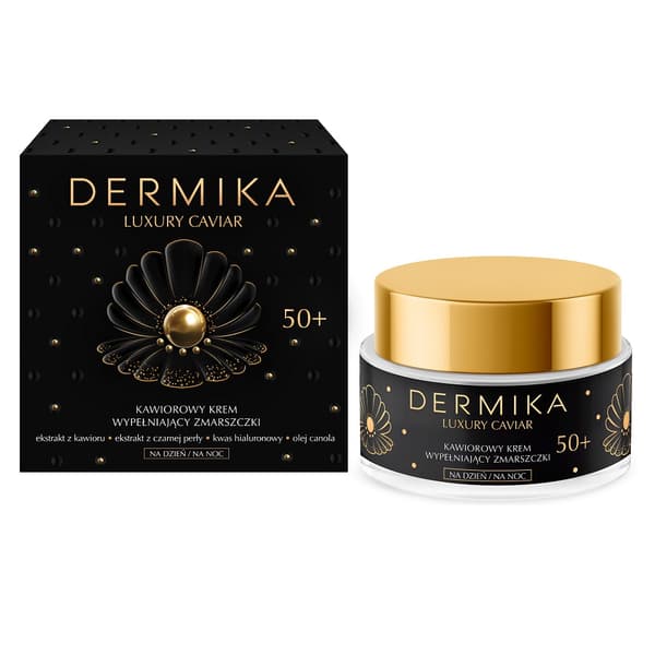Dermika Luksus Kaviar 50+ Fyldende Rynkecreme til Dag og Nat, 50ml
