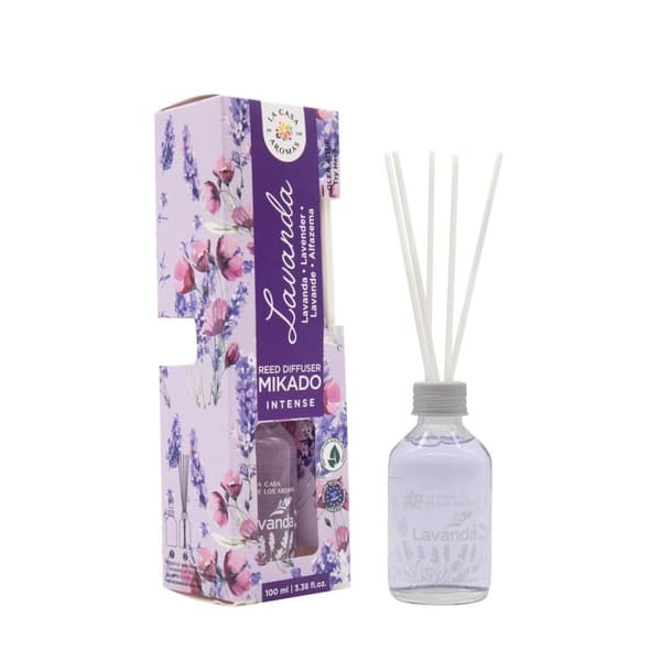 Intensiv Lavendel Rattstickor från La Casa de los Aromas, 100 ml