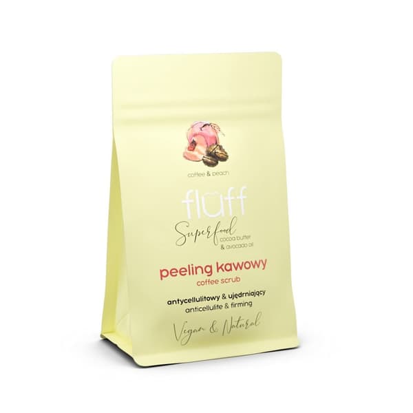 Kaffe Peeling med Fersken, 100g