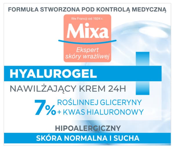 Mixa Let Ansigtscreme, 50 ml Fugtighedscreme