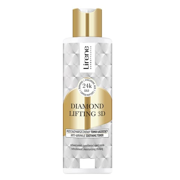 Lirene Diamantlyft 3D Lugnande Ansiktsvatten, Anti-rynk, 200 ml