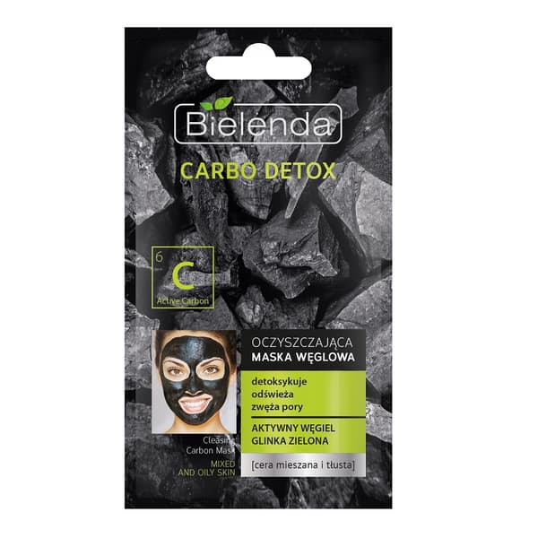Bielenda Kolmask Ansiktsmask för Kombinerad och Fet Hy, 8g