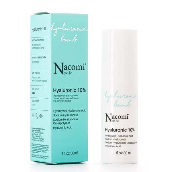 Nacomi Højkoncentreret Hyaluronsyre Serum 10%, 30 ml