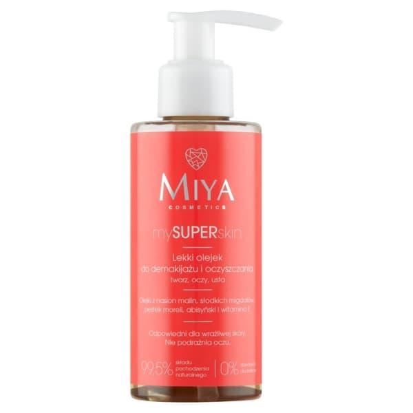 Miya Cosmetics My Super Skin Lätt Ansiktsrengöringsolja, 140 ml
