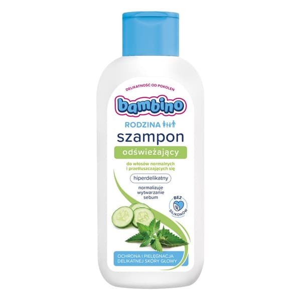 Bambino Forfriskende Shampoo til Normalt og Fedtet Hår, 400 ml