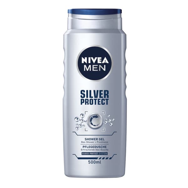 Nivea Men Sølv Brusegel, 500 ml
