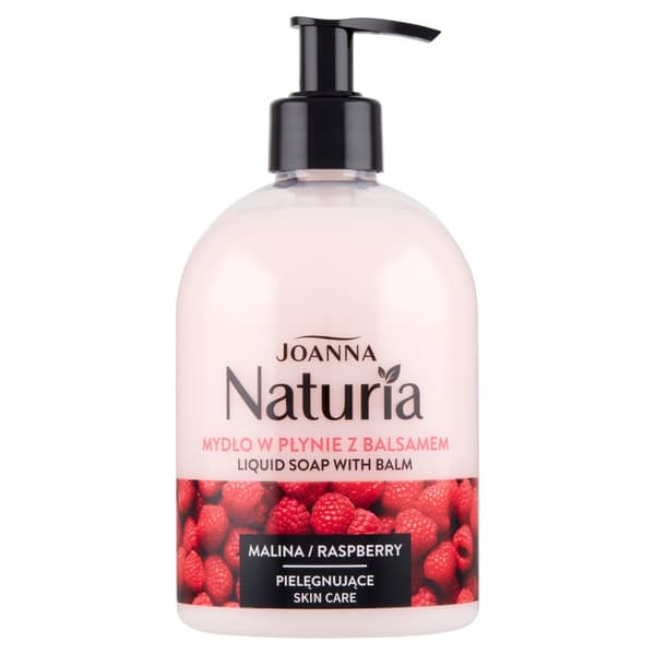 Joanna Naturia Flydende Sæbe med Balsam og Hindbær, 500 ml