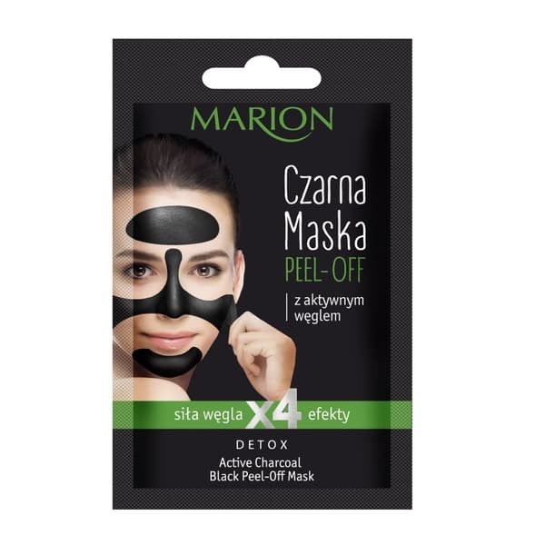 Marion Musta Peel-off Maski Aktiivihiilellä, 6 g