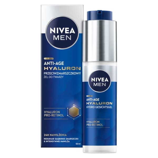 Nivea Men Anti-Age Hyaluron Hydro Ansigtsgel, 50 ml