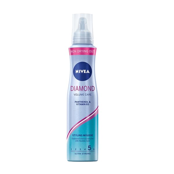 Nivea Diamond Volume Hårskum, 150 ml