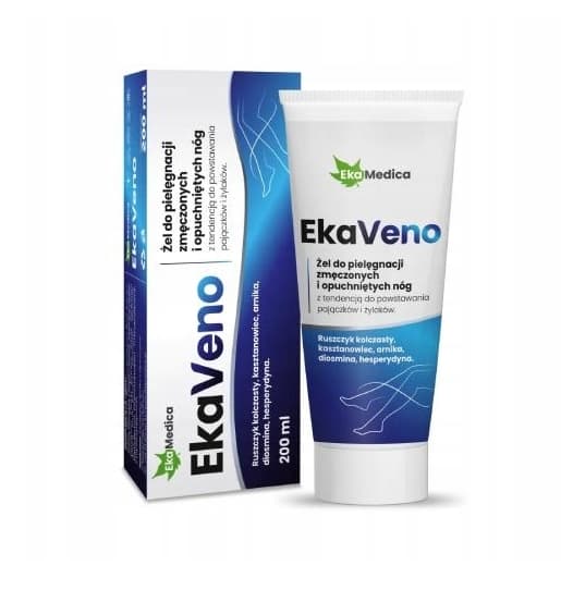 EkaMedica EkaVeno Benvårds Gel för Trötta och Svullna Ben, 200 ml