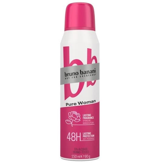 Bruno Banani Pure Woman Antiperspirant Spray, 150 ml