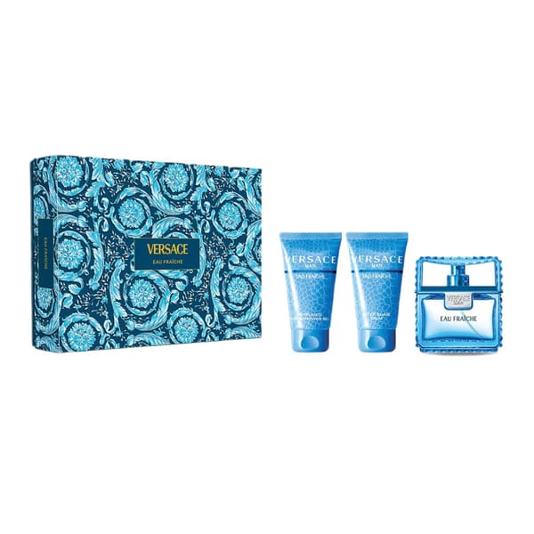 Versace Man Eau Fraiche - Toalettvatten 50 ml + Duschgel 50 ml + Aftershave Balm 50 ml Set
