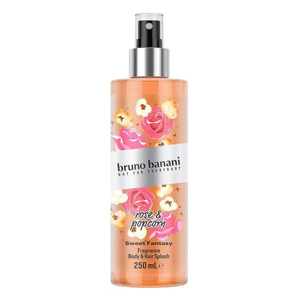 Bruno Banani Sweet Fantasy Kropp och Hårmist Ros & Popcorn, 250 ml