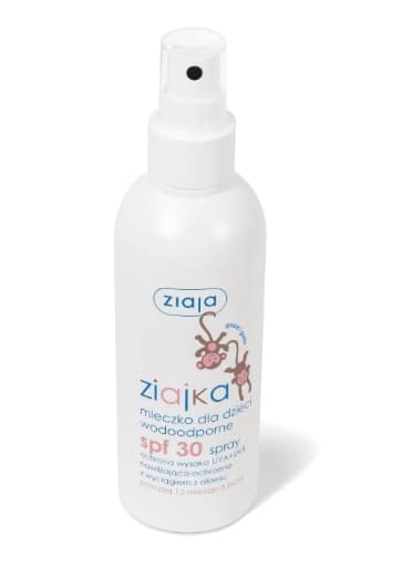 Ziaja Ziajka Lasten vesitiivis SPF30 suihkutettava aurinkosuoja, 170ml
