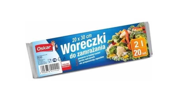 Oskar Fryspåsar 2L, 20-pack - Håll din mat fräsch!