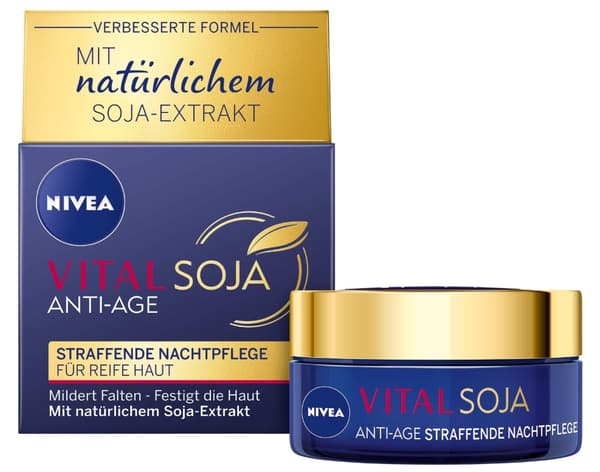 Nivea Anti-aging Night Cream, 50 ml - Importerad Från Tyskland