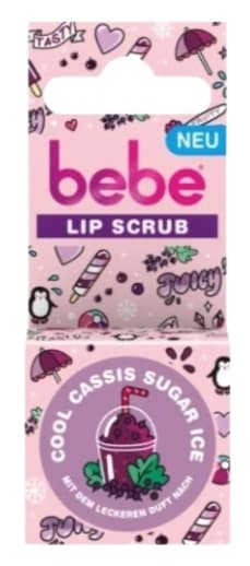 Bebe, Vilkas Cassis Sokerijää, Huulikuorinta, 4,9g