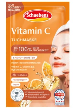 C-vitamin Ansiktsmask med Apelsinextrakt från Schaebens