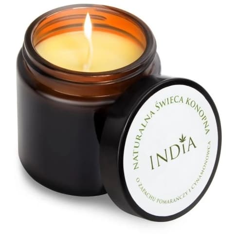 Hamp vokslys fra Indien, Sojavoks, Naturlig duft, 90g