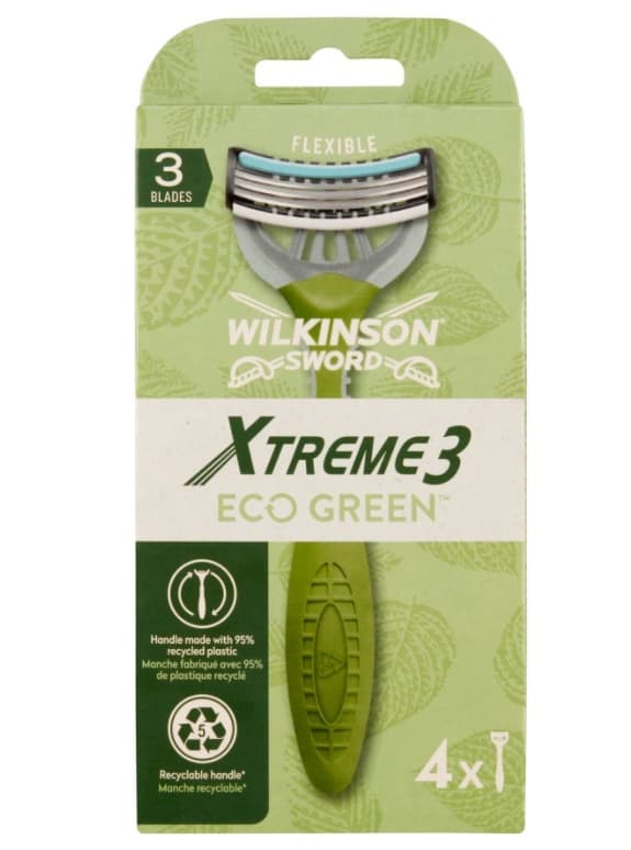 Wilkinson, Xtreme3 Ekologinen Vihreä Partahöylä Setti, 4 kpl