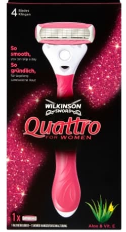 Wilkinson, Quattro naisille, Teräkoneajelu, 1 kpl