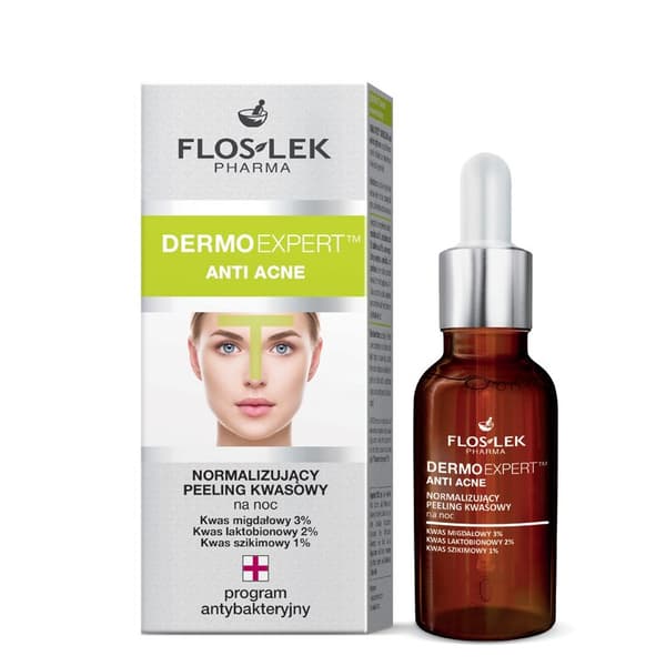 Normaliserande Exfolierande Peeling för Acnehud - Flos-Lek Dermo Expert
