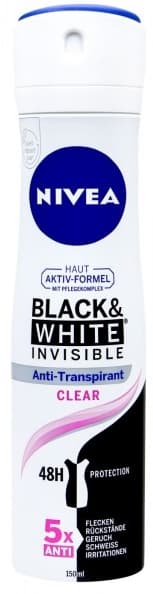 Nivea Svart & Vit Ingen synbar deodorant 150 ml (Made in Germany)