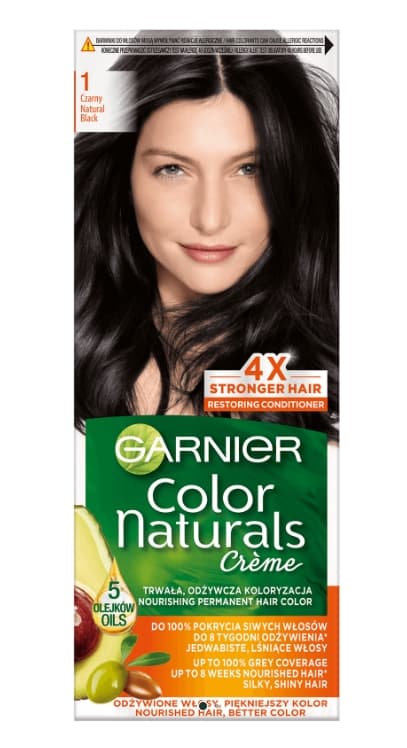 Garnier Naturlig Farve Til Hår, Nuance: 1 Sort