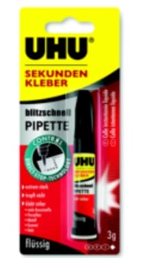 UHU Pikaliima Pipetillä, 3g