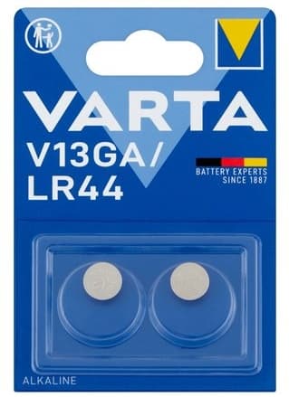 Varta Specialiseret Alkalisk Batteri V13GA/LR44, Pakke med 2 Stk.